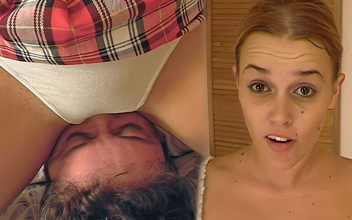 Shes Boss: Showing Her White Panties While Wrestling with a Guy