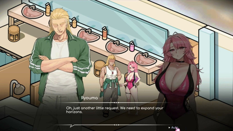 NSFWOtaku: Juego hentai - Minami Hentai, escena de sexo en la piscina 4 -...