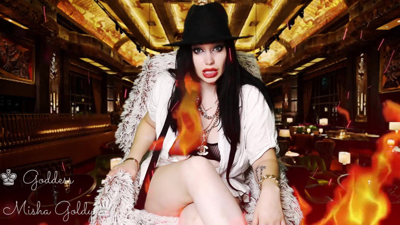 Goddess Misha Goldy: Be my clown! Suck a cock for me even if...