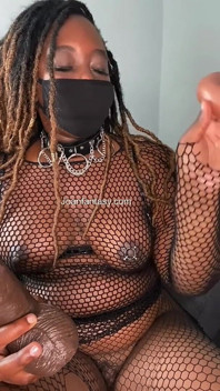 Joanfantasy Solospiel in schwarzen dessous