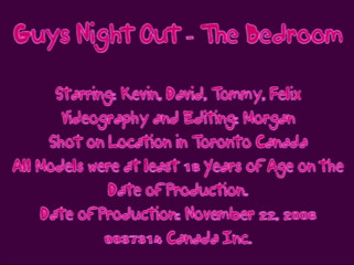 The Great Canadian Male: Guys Night Out - The bedroom
