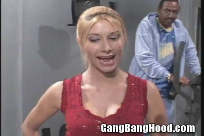 Gang Bang Hood: Anal Gym Ho White Bitch Big Black Dick Anal Train...
