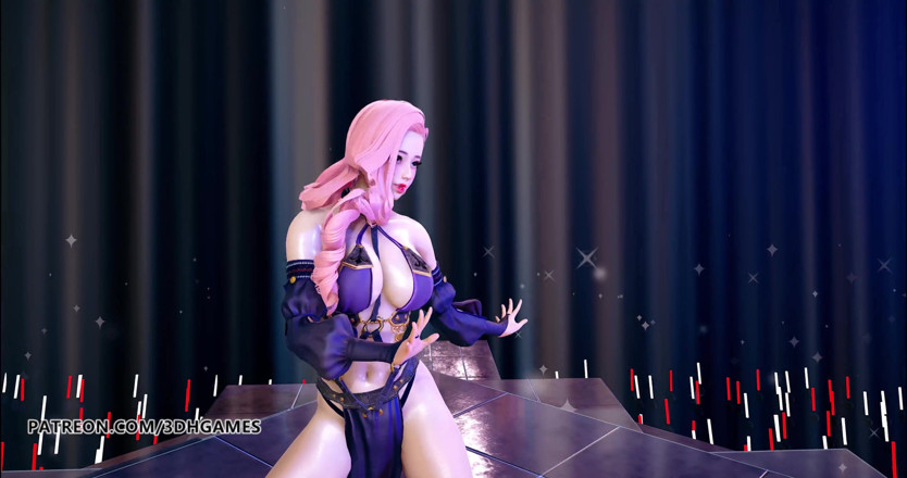3D-Hentai Games: Wisin &amp; Yandel - リーダーのセラフィーヌのセクシーなストリップショーに従ってください