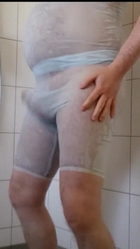 Horny Shower in Nightwear
