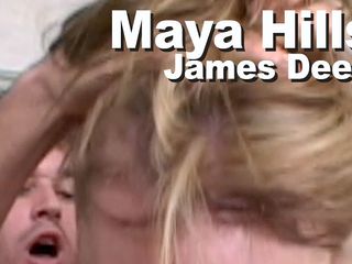 Edge Interactive Publishing: Maya Hills &amp; James Deen throat fuck facial