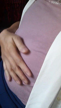 Skirt lapisan formal dipenuhi dengan air mani