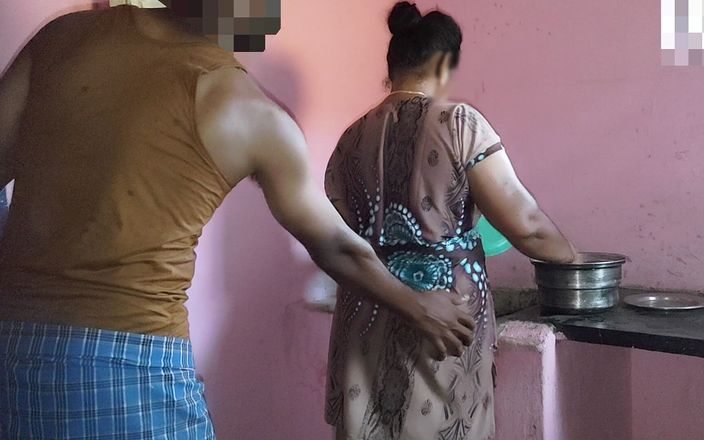 Baby long: Aunty was working in the kitchen when I had sex...