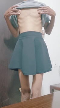 Sissy Femboy Strokes Her Cock