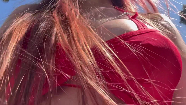 Artemisia Love: Artemisia Love Walking Outdoor Big Juicy Boobs Close up Outdoor...