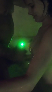 He Squirts Into Her Pussy Hole in the Pool