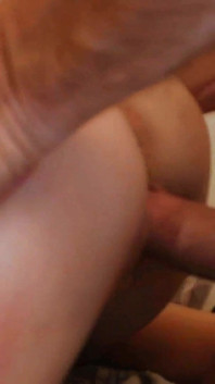 Blind Fold Skinny Bitch Gangfucked by Black Cock and White Dick Banging Nasty Cunt Hole Sperm Drips!