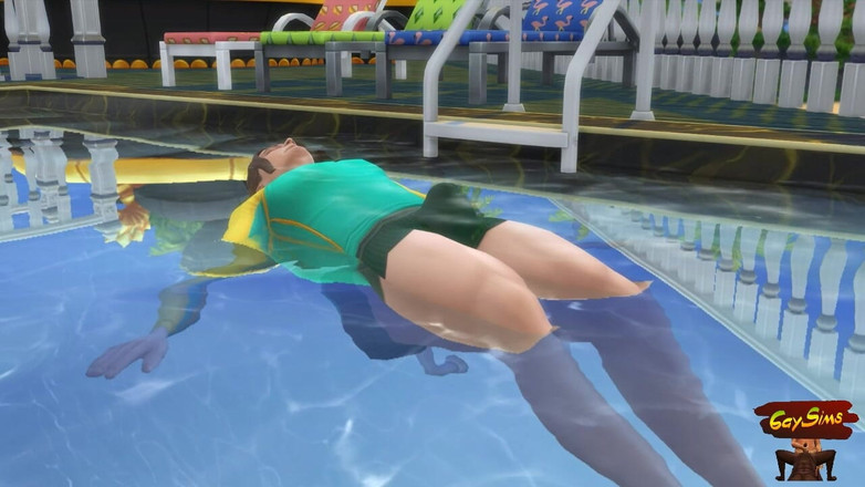 Dirty gay Sims: 和爸爸好奇的老朋友一起玩 - Wickedwhims