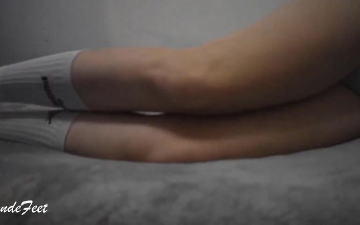 Miley Grey: Sexy Blonde in Long Socks, You Need to See It -...