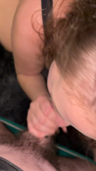 Busty MILF Stevie Nips Sucking Dick POV
