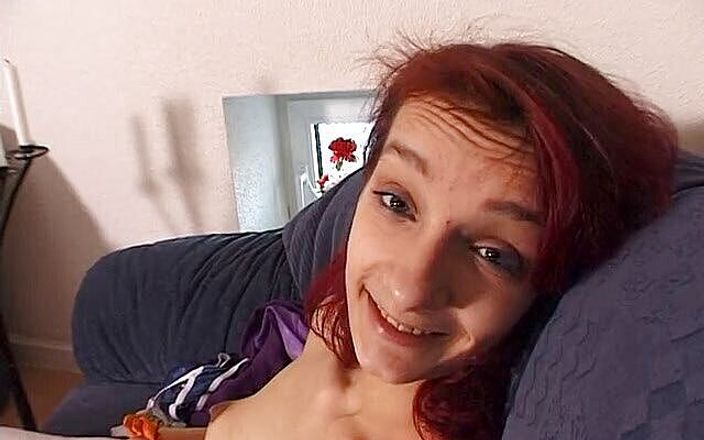 Dirty Teeny: Redhead teen with small tits gives an amazing blowjob at...
