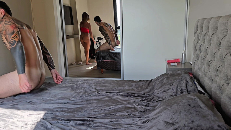 Young big apple: În Culise! Un Cuplu Amator Face Sex Dimineața. Penetrare Dublă