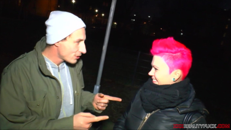 Czech Pornzone: Punk chic with pink hair fuck with stranger and eat...