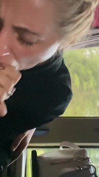 Wtf! I Got Caught Without the Bus Ticket and the Ticket Inspector Made Me Suck His Dick and Came in My Mouth!