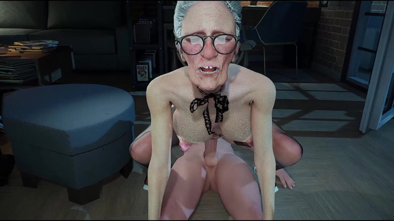 Denis animation: 90 Yo Granny Fucked Hard