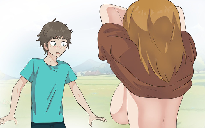 DsAnimation: Minecraft Peasant がスティーブにおっぱいを見せます!変態、漫画、パロディ!