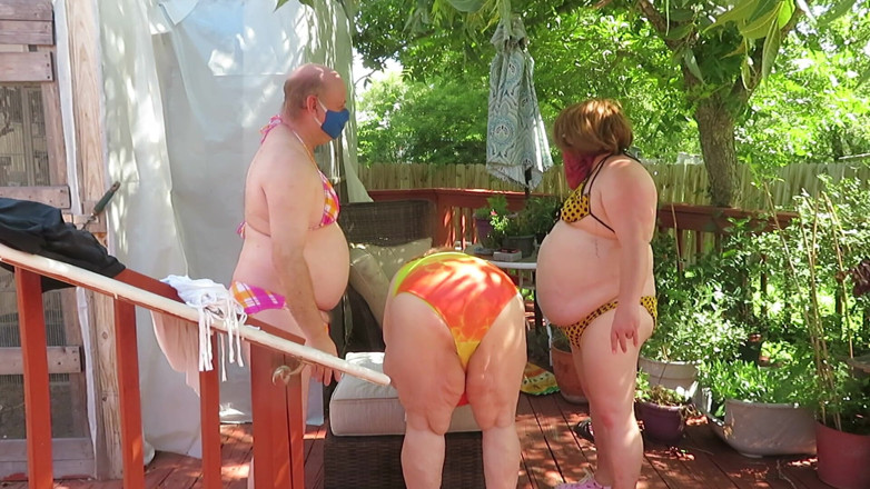 BBW nurse Vicki adventures with friends: Versohl mich für papi
