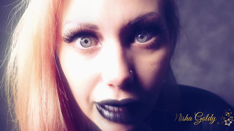 Goddess Misha Goldy: Personal dominant nurse for an old granny with black glossy...