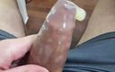 Lk dick: Playing with My Semen Inside the Condom 1