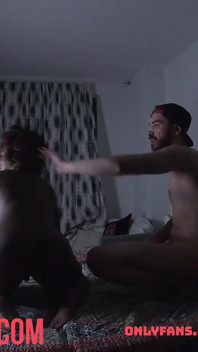Ebony Pinup Girl Pinned Down and Fucked Bts