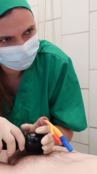 Medfet Catheter Play, Handjob and Imposed Orgasm with Vibrator
