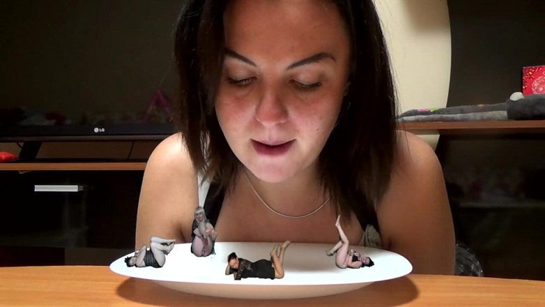 Goddess Misha Goldy: I Am Going to Eat 4 Girls! Mmm, Yummy!