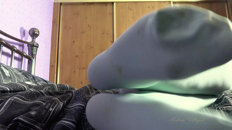 Mxtress Valleycat: Kaki pantyhose Pale Blue