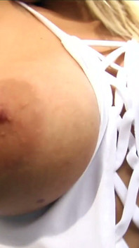 Busty Blonde Pleases Herself Non Stop