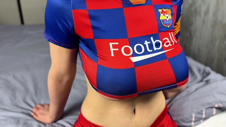 ComerZ: Barcelona Cheerleader's Big Tits Fucked Hard by a Fan Dick