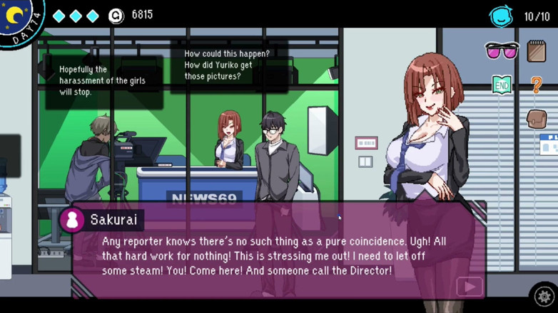 NSFWOtaku: Hentai-spel - tv-station Hentai seksscènes (tv-anker, bushalte dame en kantoorbediende heldines) - de...
