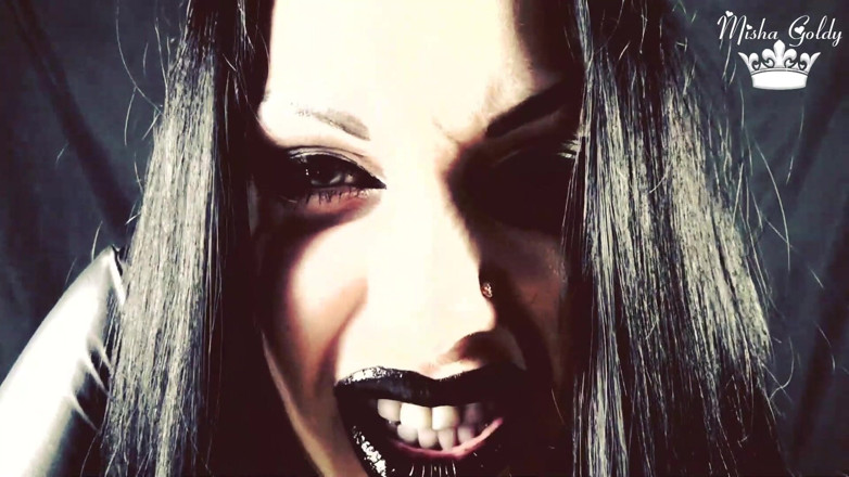 Goddess Misha Goldy: Goth darkside smoking JOI and tease