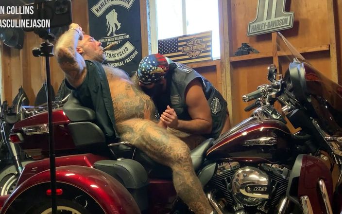 Masculine Jason - Jason Collins: Cigar Fucking on My Harley with Oscar Bear