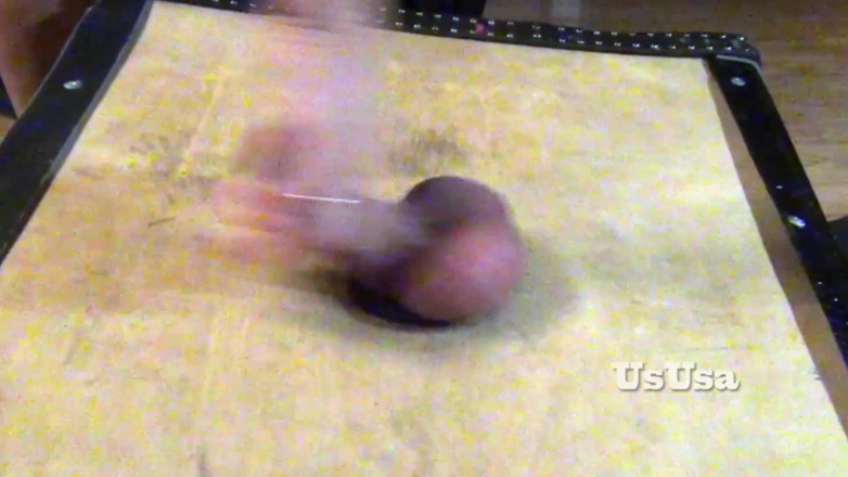 UsUsa: Trampling balls feet in black socks, UsUsa