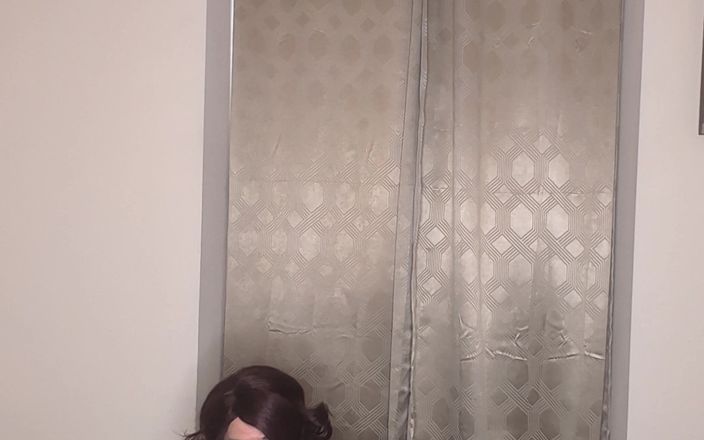 Sissy Candy: Latex Catsuit and Maid Dress Sissy Tries to Fuck Both...
