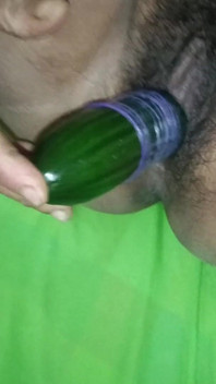 Self Sex with Cucumber