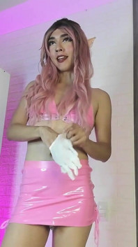Cv Your Sexy Elf Using Gloves to Show You How Eat Cum