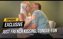 Sex with milf Stella: 只是法国人接吻，舌头乐趣，和亲吻
