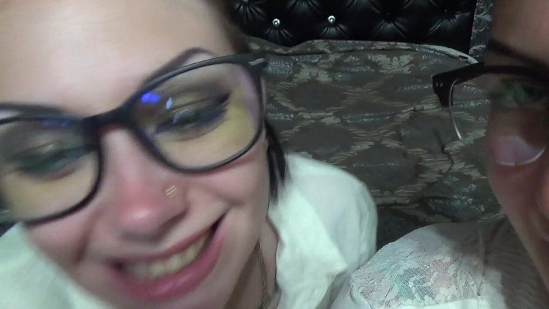 Goddess Misha Goldy: Two business women taunt you with their mouths &amp; tongues before...