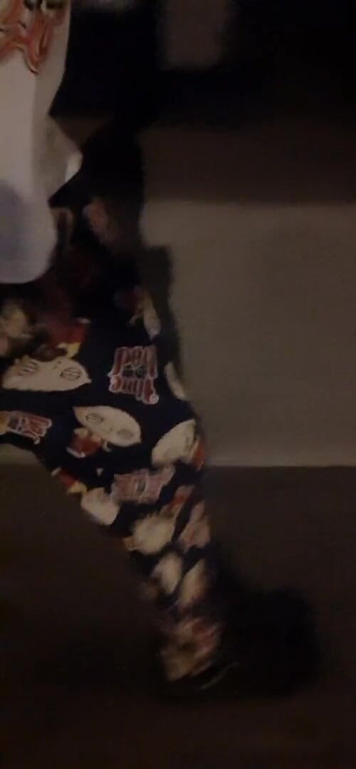 Mclovin str8bois: Letting my cock hang out walking downtown