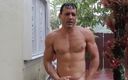 Hot Daddy Adonis: Hot man in the rain