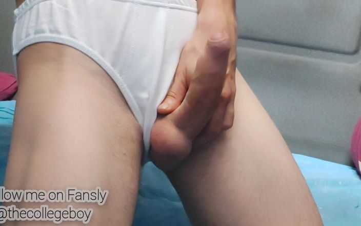 The college boy: College Boy Playing with Huge Dick After Classes, Cumming on...