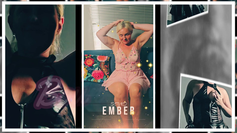 Bound Ember: Camgirl bbw esposa mostrando vibrador e buceta ação durante stream