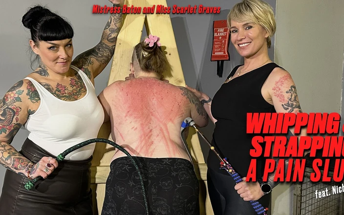 MistressBaton: Whipping and Strapping a Pain Slut Featuring Nichole