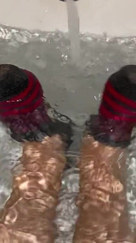 Wet Sock Fetysz w lekkoatletycznych skarpetkach