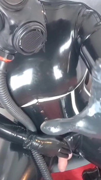 Black Latex and New Gas Mask