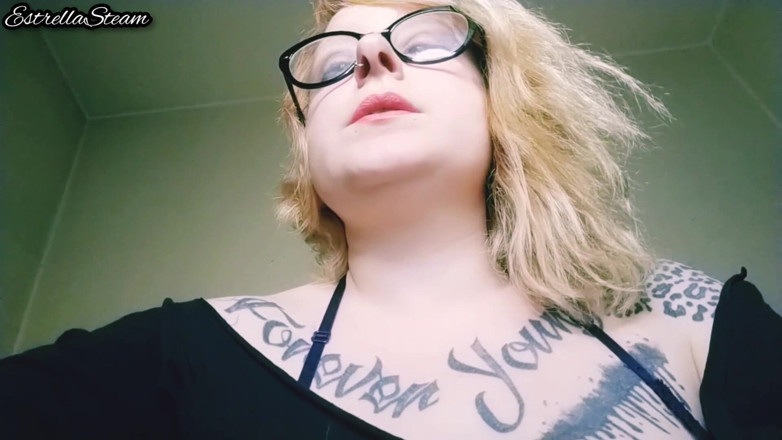 Estrella Steam: Blonde smokes a cigarette NO AUDIO